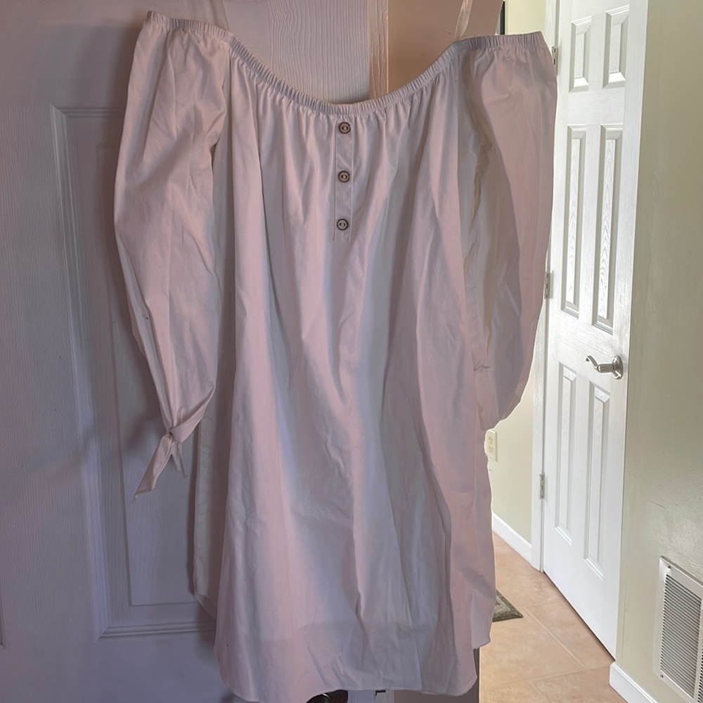 White 3/4 sundress